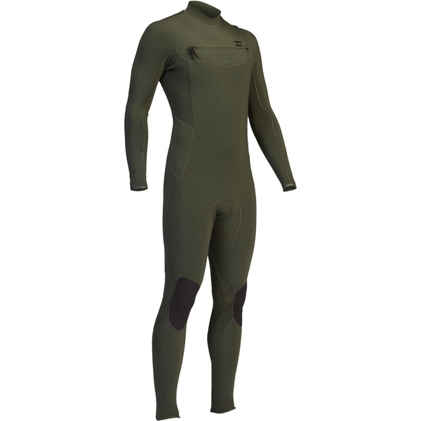 2022 Billabong Mens Absolute 5/4mm GBS Chest Zip Wetsuit Z45M18 - Military
